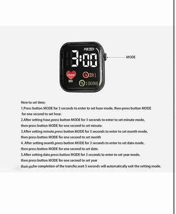 Acnos Luminous LED Display Fashionable Children's Digital Watches - Waterproof Sports Square Electronic Led Watch for Boy & Girl