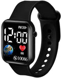 Acnos Luminous LED Display Fashionable Children's Digital Watches - Waterproof Sports Square Electronic Led Watch for Boy & Girl